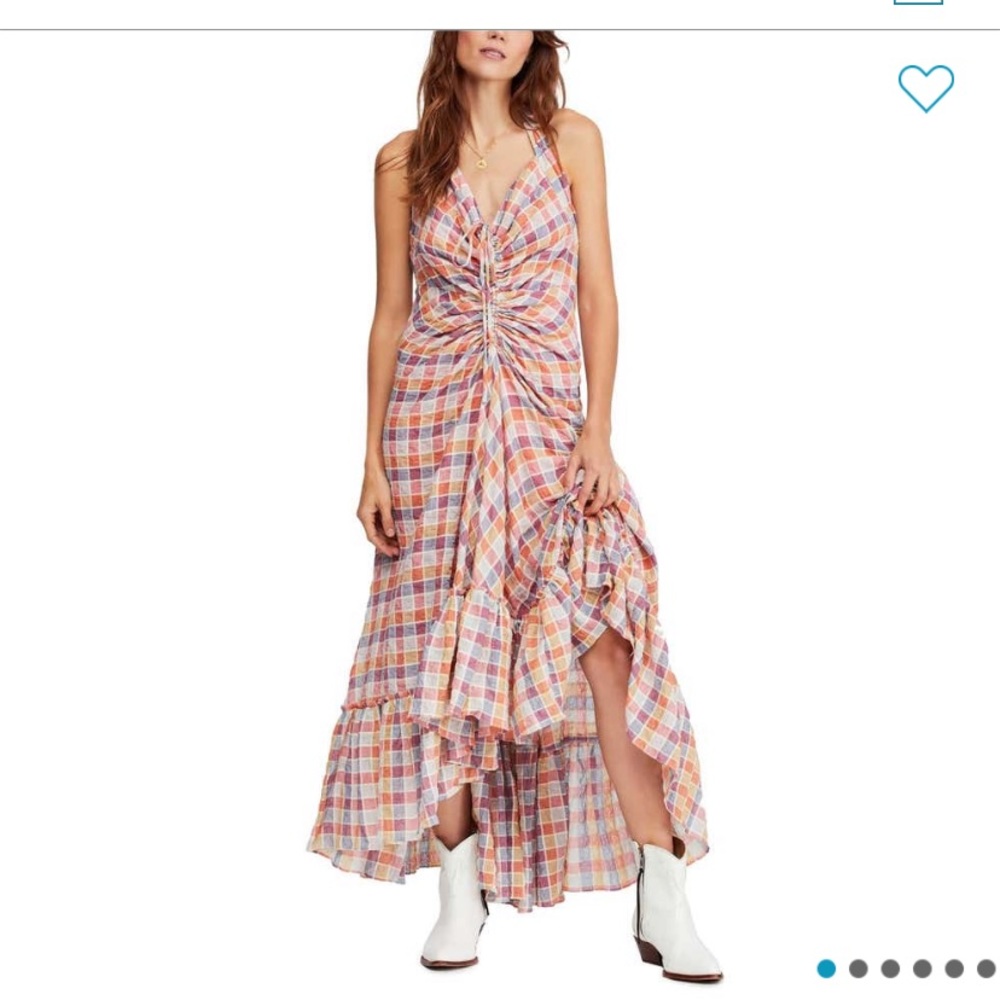 Free people rainbow 🌈 maxi dress